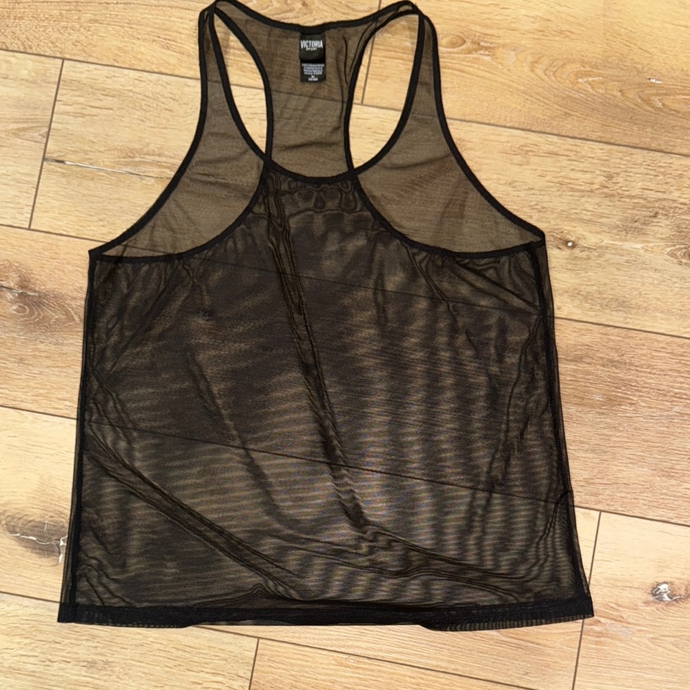 Victoria's Secret Black Mesh Top